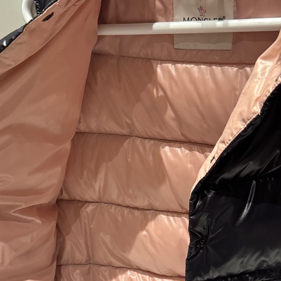 Moncler Women's Shiny Black Puffer Vest - Picture 9 of 9